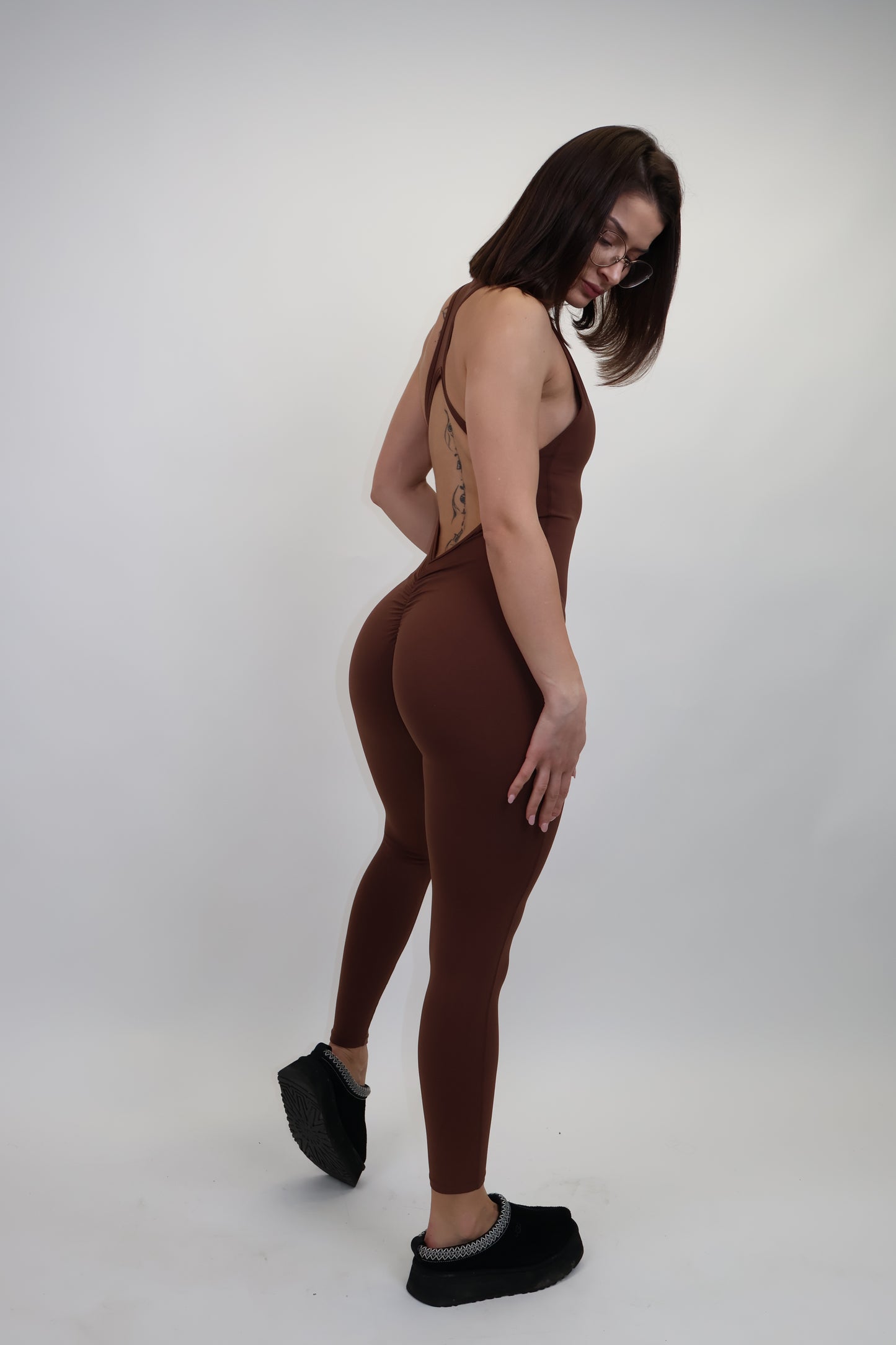 Brown jumpsuit
